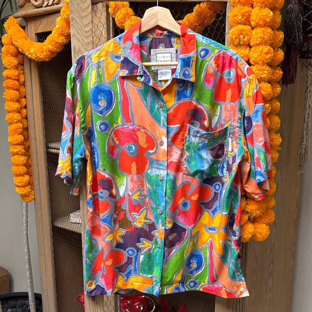 Vintage Z. Cavaricci Short Sleeve Button Down Shirt